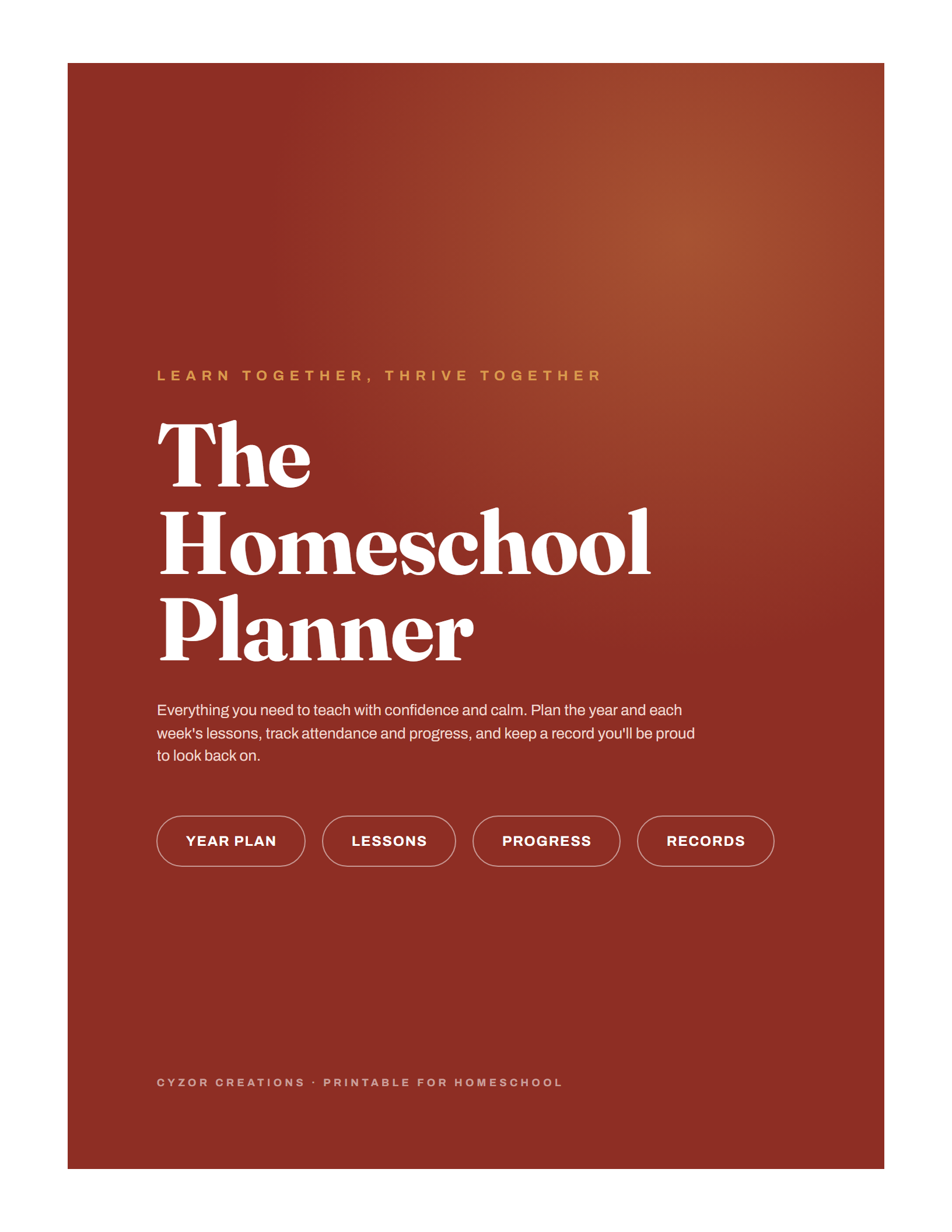 Homeschool Planner