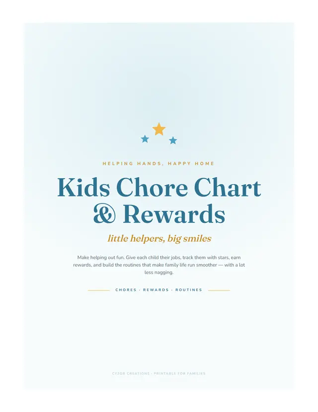 Kids Chore Chart