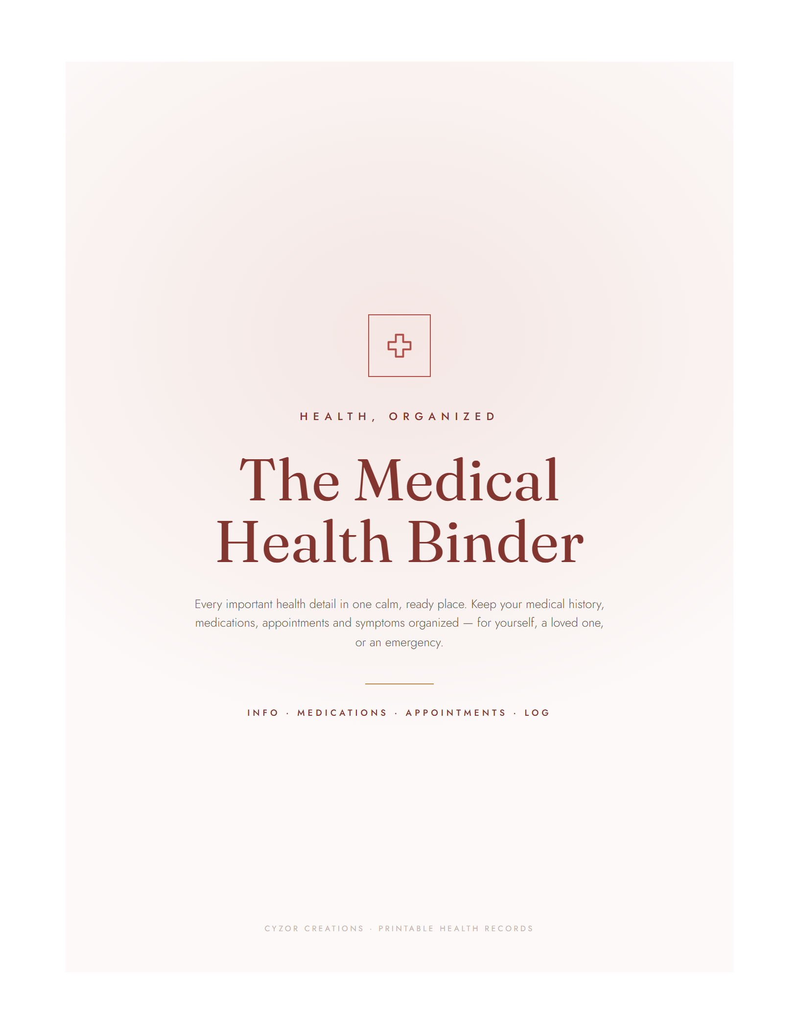 Medical Binder