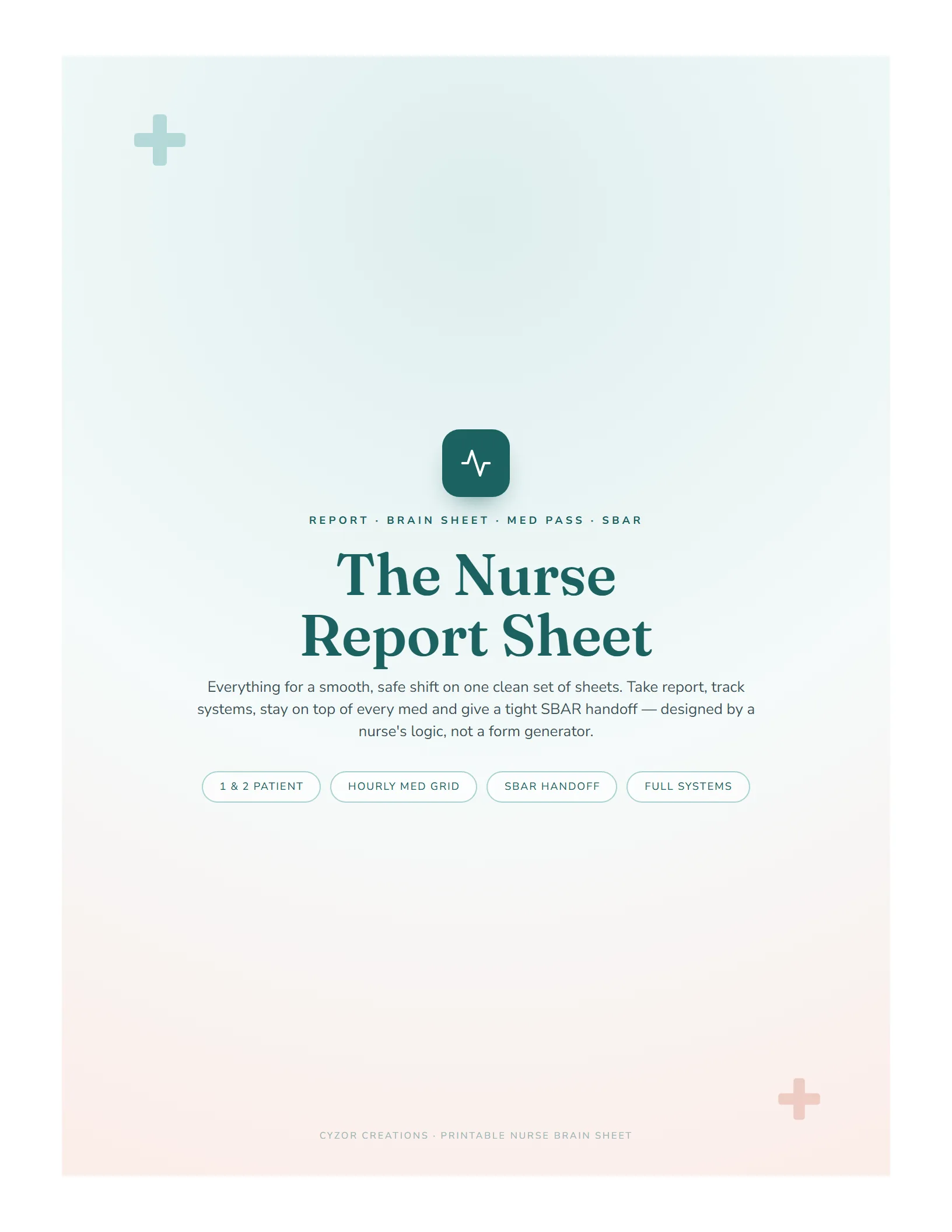 The 'Zero-Miss' Nurse Shift Organizer