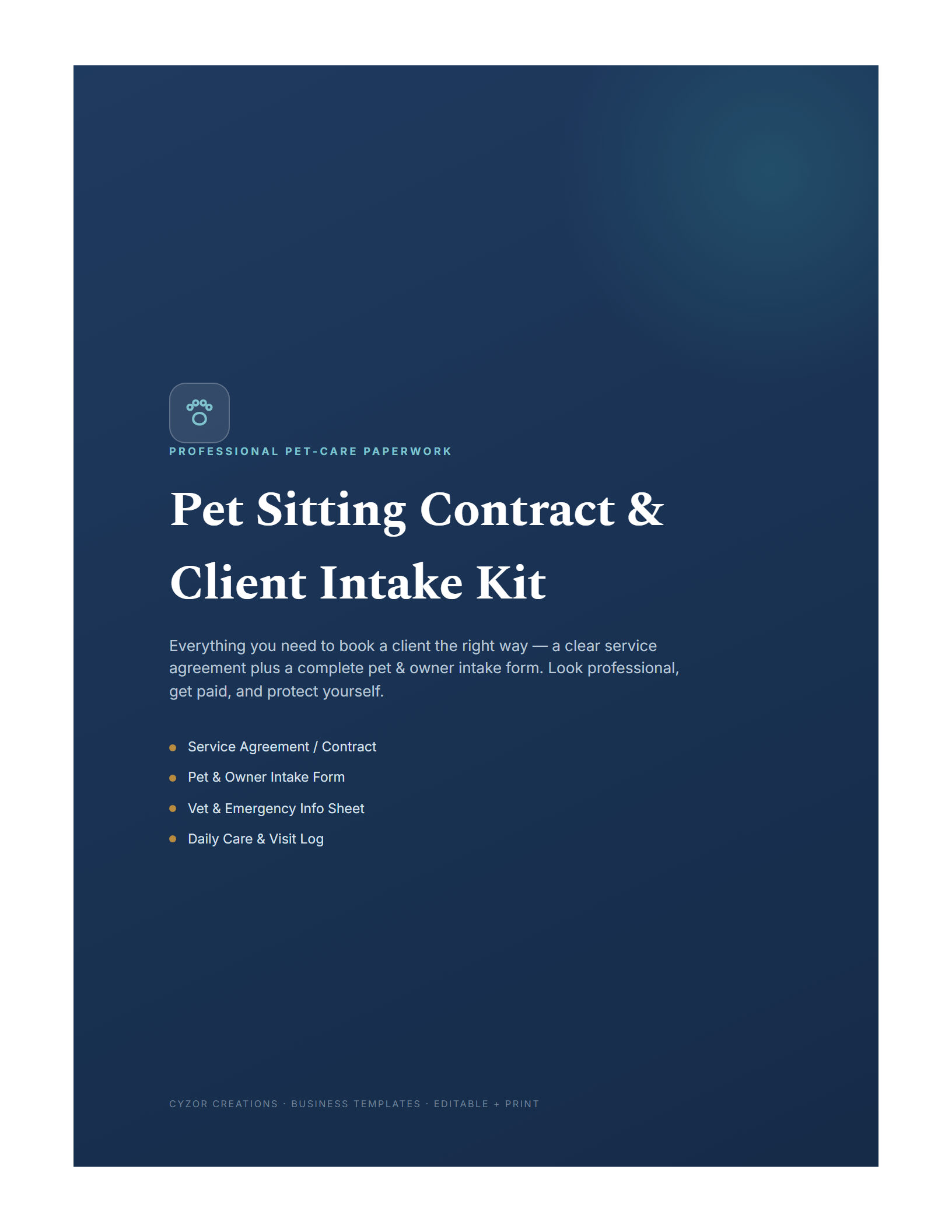 Pet Sitting Contract