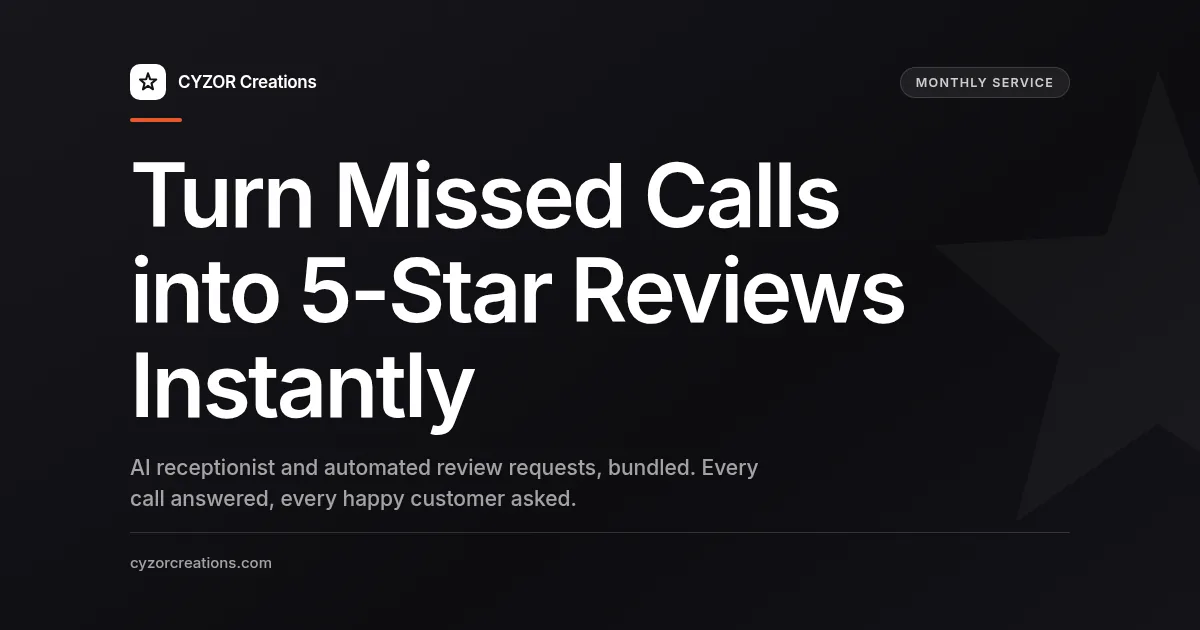AI Receptionist + Review Requests