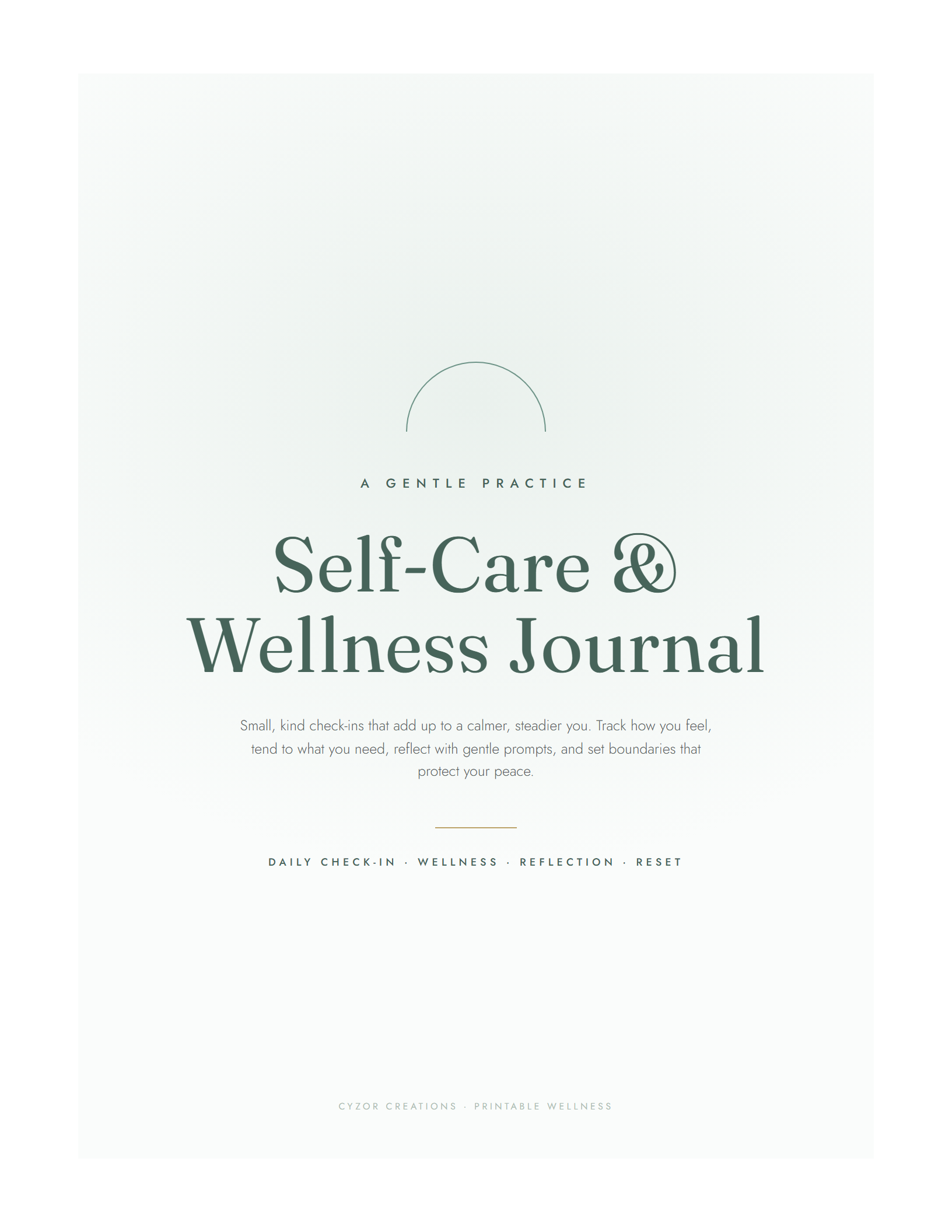 Self Care Journal