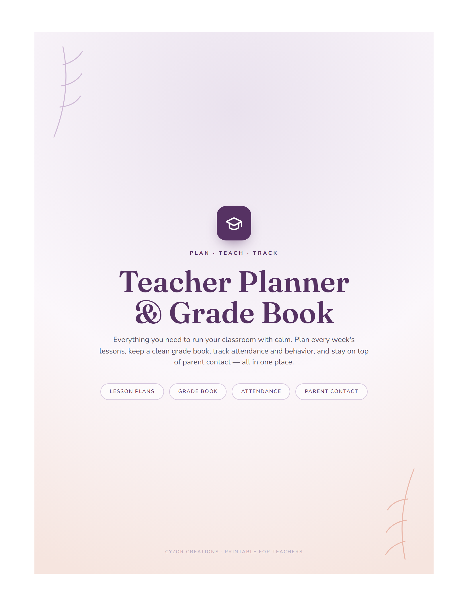 Teacher Planner