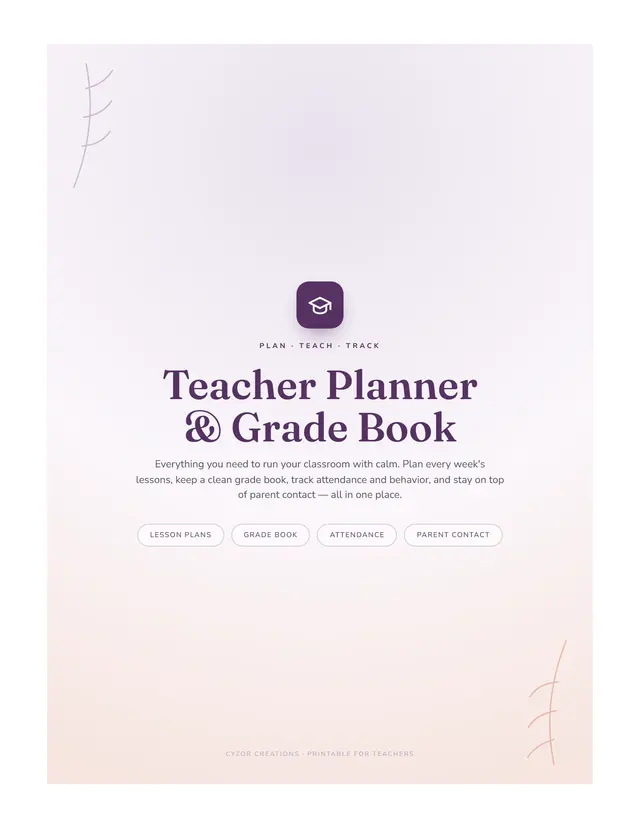 Teacher Planner