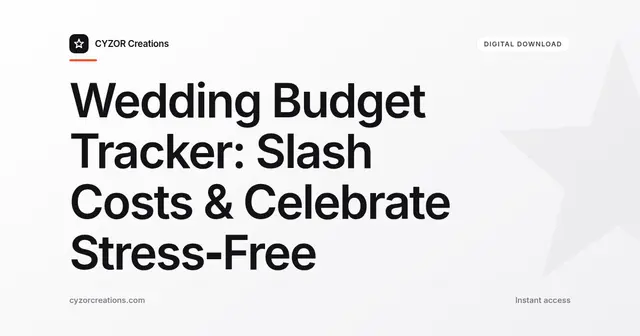Wedding Budget Tracker: Slash Costs & Celebrate Stress‑Free
